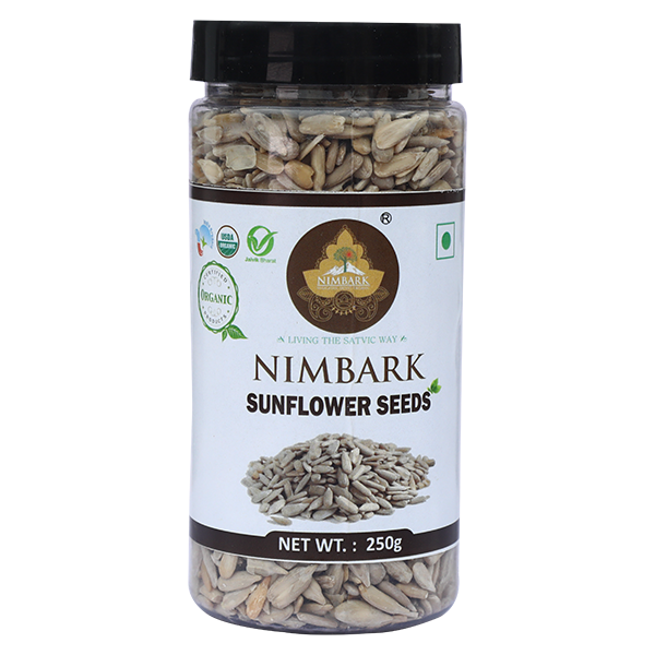 Nimbark Organic Sunflower Seeds | Sunflower Seeds | Surajmukhi Ke Beej | Seeds for Eating | Healthy Seeds 250 gm